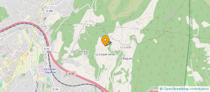 localisation de l'entreprise SCI SYLA  LA CIOTAT