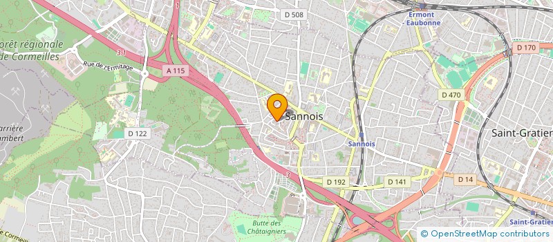 localisation de l'entreprise SCI SYLANNAT  SANNOIS