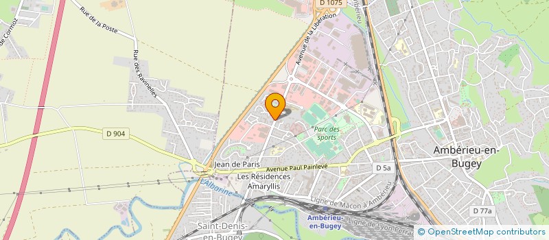 localisation de l'entreprise SCI SYLANS II  AMBERIEU-EN-BUGEY