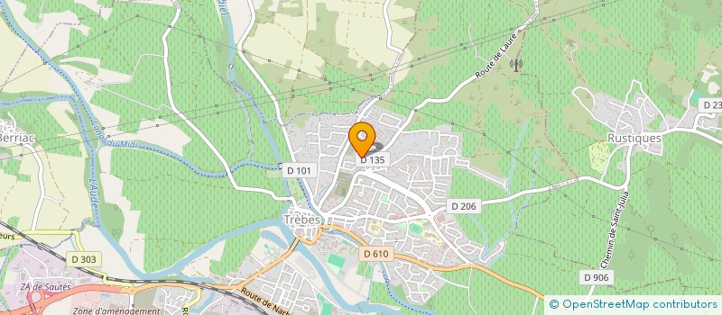 localisation de l'entreprise SCI SYLBAS  TREBES