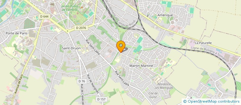 localisation de l'entreprise SCI SYLBATHEO à CAMBRAI