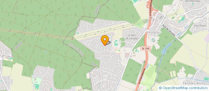 localisation de l'entreprise SCI SYLBE IMMO  LESIGNY