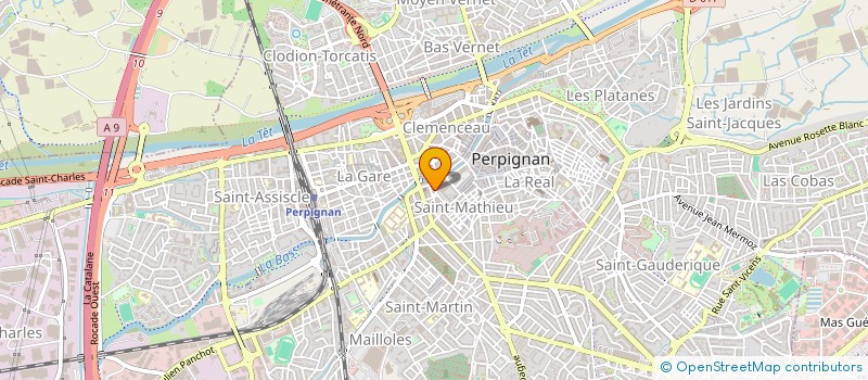 localisation de l'entreprise SCI SYLBERT  PERPIGNAN