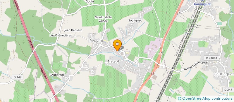 localisation de l'entreprise SCI SYLBERTOM  PEUJARD