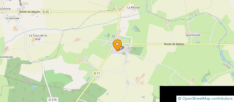 localisation de l'entreprise SCI SYLCE  LA ROE