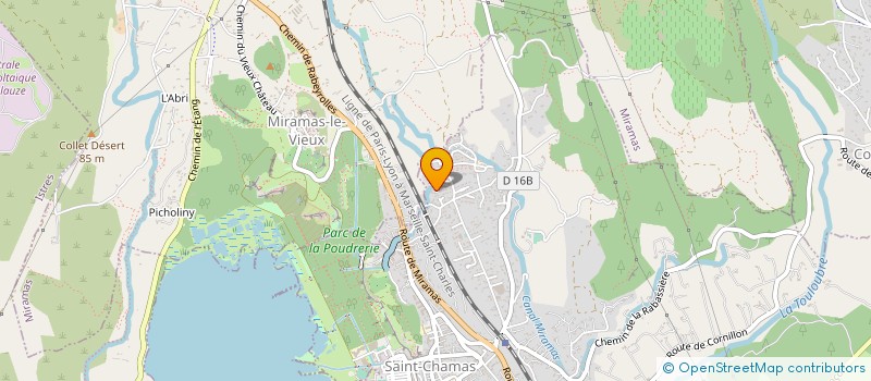 localisation de l'entreprise SCI SYLCO  SAINT-CHAMAS