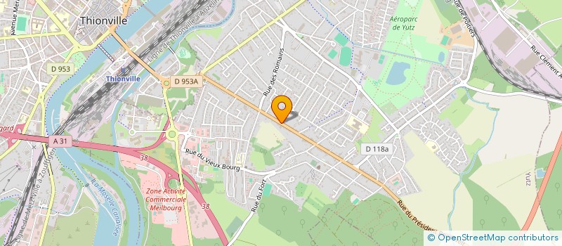 localisation de l'entreprise SCI SYLCO  YUTZ