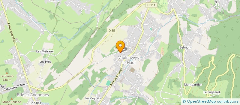 localisation de l'entreprise SCI SYLDAHMAE  VAULNAVEYS-LE-BAS