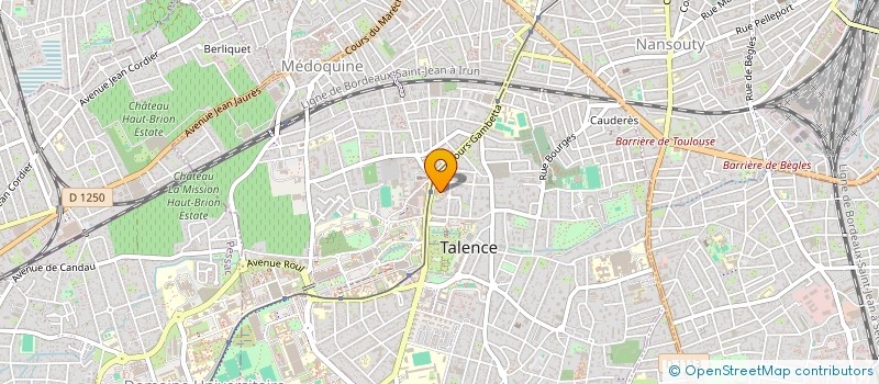 localisation de l'entreprise SCI SYLDAX  TALENCE