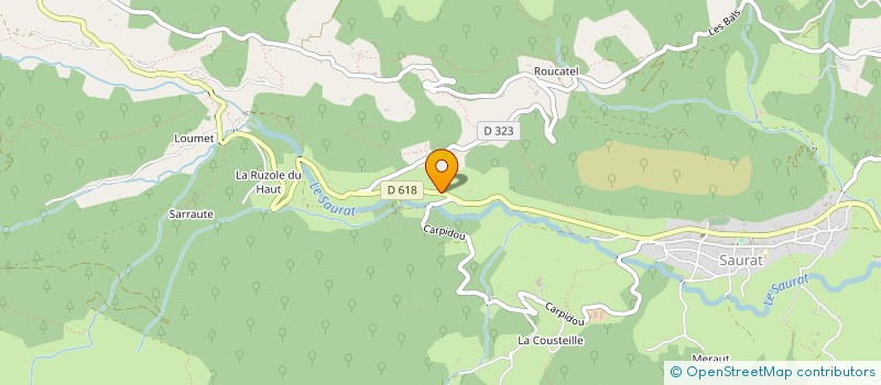 localisation de l'entreprise SCI SYLDI à SAURAT