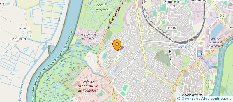 localisation de l'entreprise SCI SYLDRINE  ROCHEFORT