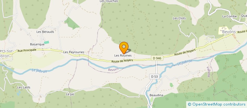 localisation de l'entreprise SCI SYLE  BEVONS