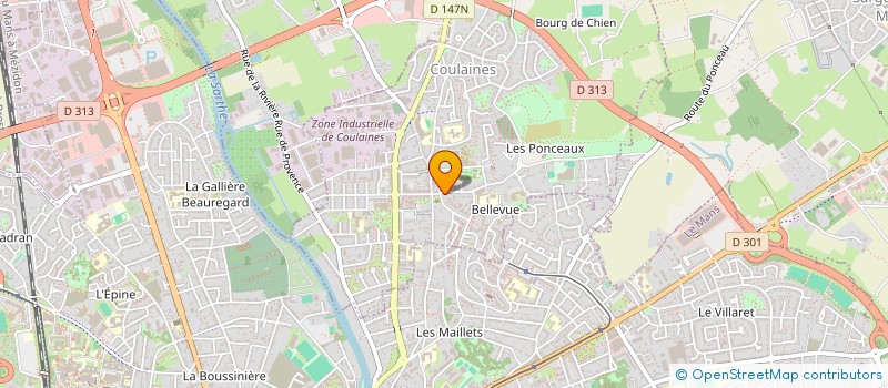 localisation de l'entreprise SCI SYLECO  COULAINES