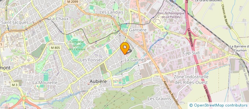 localisation de l'entreprise SCI SYLER  AUBIERE