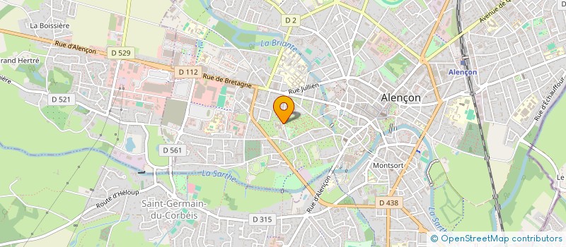 localisation de l'entreprise SCI SYLGAB à ALENCON