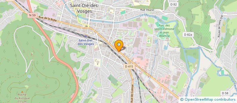 localisation de l'entreprise SCI SYLGI à SAINT-DIE-DES-VOSGES