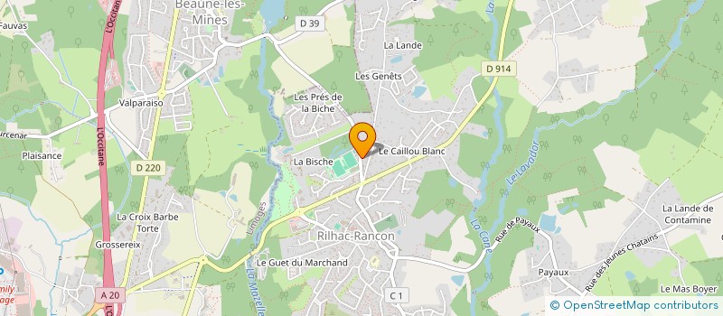 localisation de l'entreprise SCI SYLHI  RILHAC-RANCON