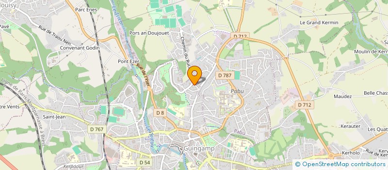 localisation de l'entreprise SCI SYLIME  GUINGAMP