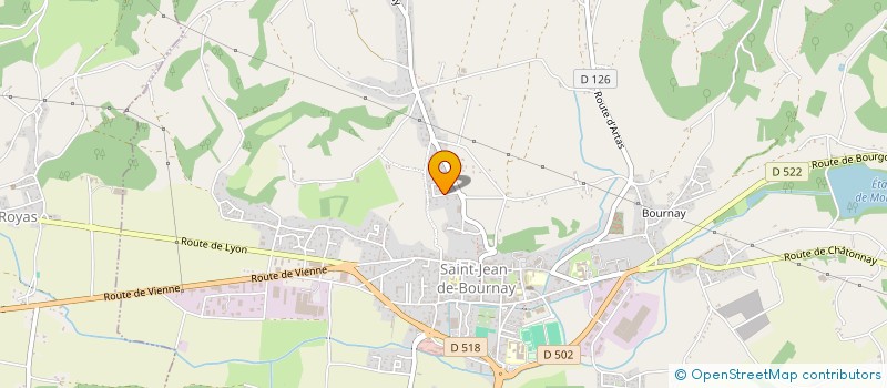 localisation de l'entreprise SCI SYLISA  SAINT-JEAN-DE-BOURNAY