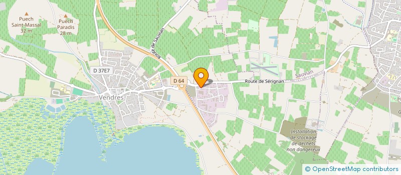 localisation de l'entreprise SCI SYLJUGO  VENDRES