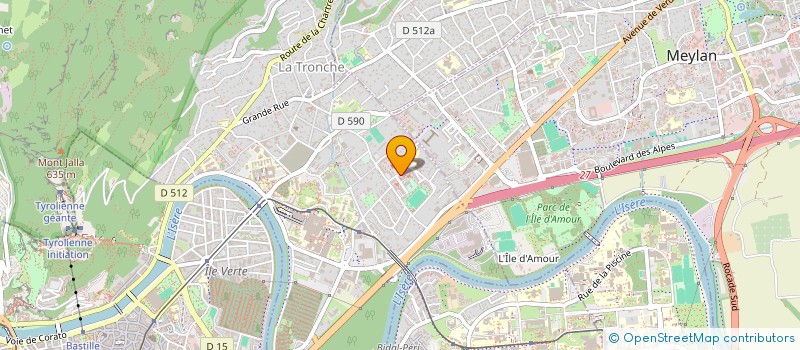 localisation de l'entreprise SCI SYLKO  LA TRONCHE