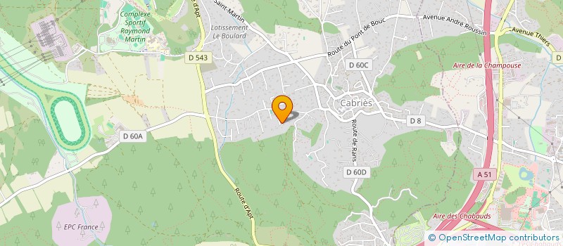 localisation de l'entreprise SCI SYLLAN  CABRIES