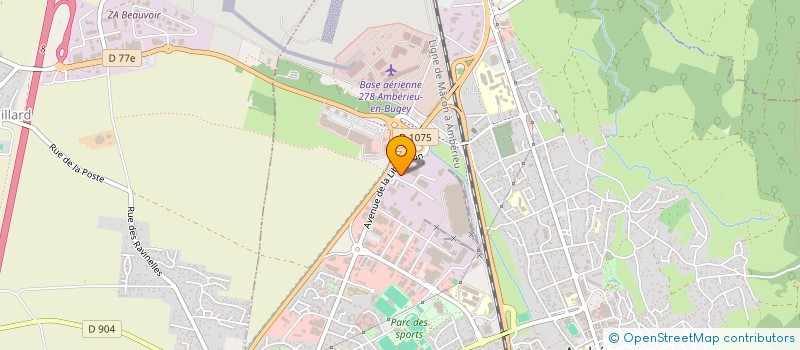 localisation de l'entreprise SCI SYLMA LES TERRASSES  AMBERIEU-EN-BUGEY