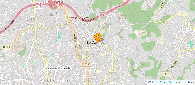 localisation de l'entreprise SCI SYLMAN à LE CANNET
