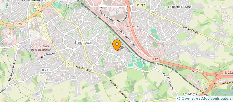 localisation de l'entreprise SCI SYLMAR  TREGUEUX