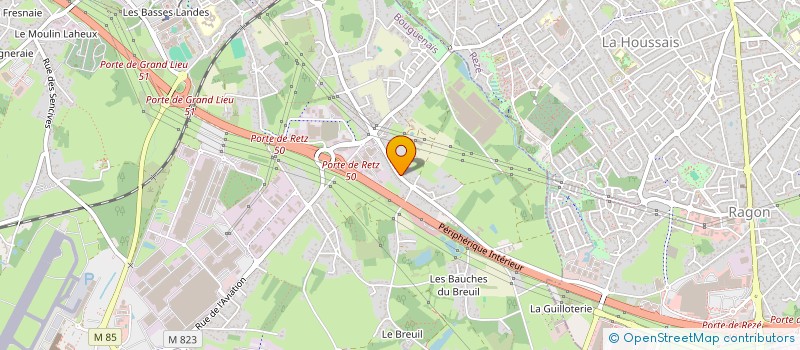 localisation de l'entreprise SCI SYLMAT  BOUGUENAIS