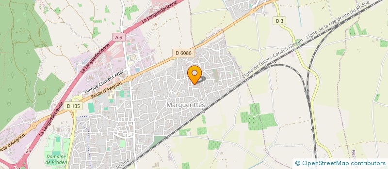 localisation de l'entreprise SCI SYLMAT à MARGUERITTES