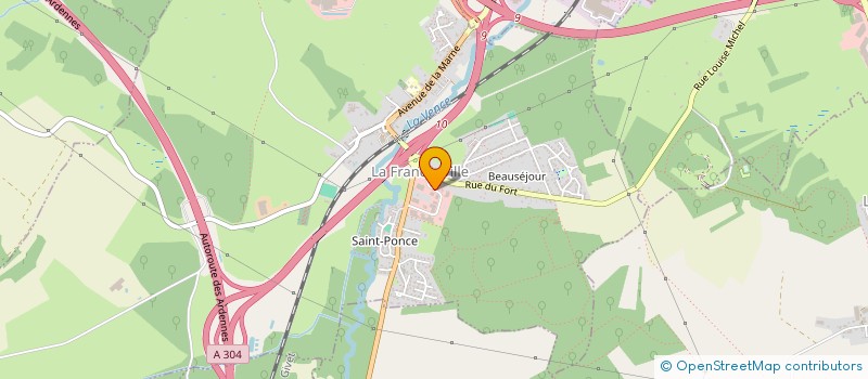 localisation de l'entreprise SCI SYLNA  LA FRANCHEVILLE