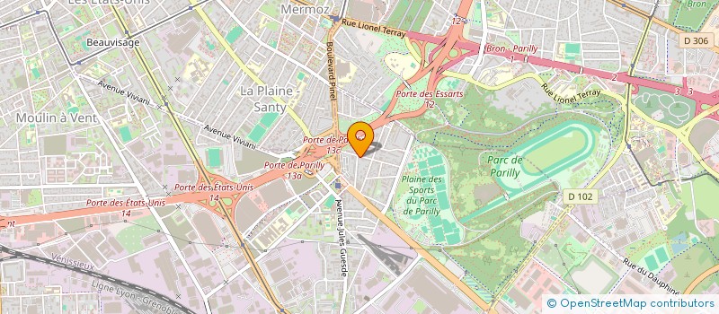 localisation de l'entreprise SCI SYLNADE 69  VENISSIEUX