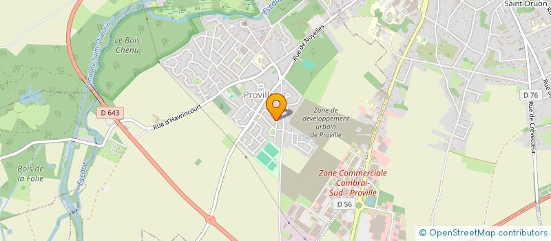 localisation de l'entreprise SCI SYLO à PROVILLE