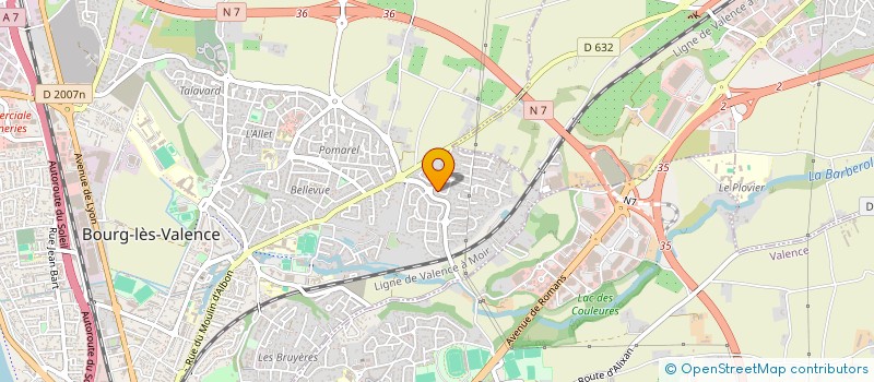 localisation de l'entreprise SCI SYLORO  BOURG-LES-VALENCE