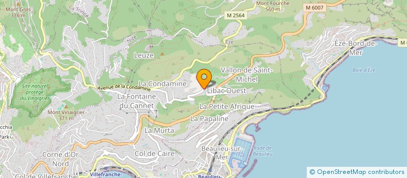 localisation de l'entreprise SCI SYLPAK  VILLEFRANCHE-SUR-MER