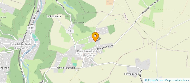 localisation de l'entreprise SCI SYLRIC  RONCHEROLLES-SUR-LE-VIVIER