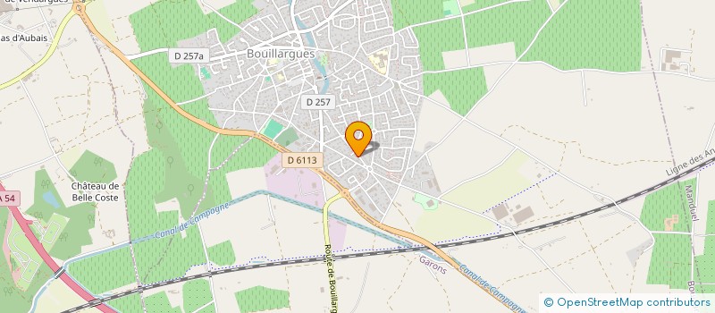 localisation de l'entreprise SCI SYLSEB  BOUILLARGUES