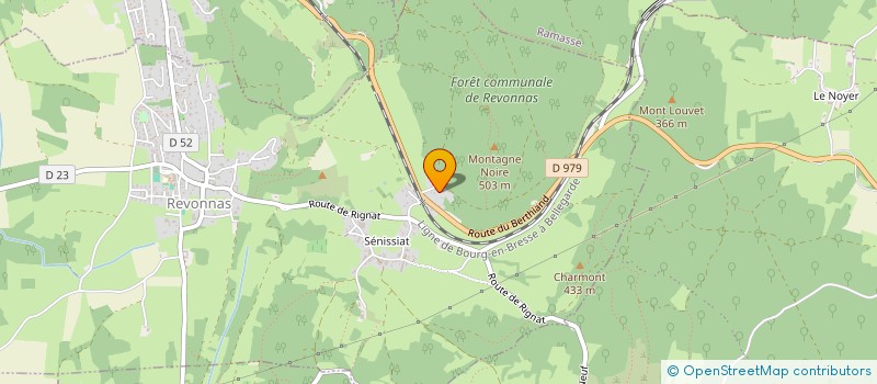 localisation de l'entreprise SCI SYLSOL  REVONNAS