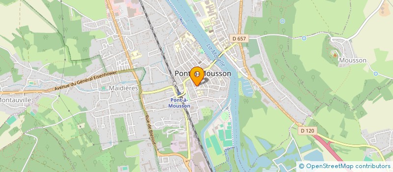 localisation de l'entreprise SCI SYLTHIE  PONT-A-MOUSSON