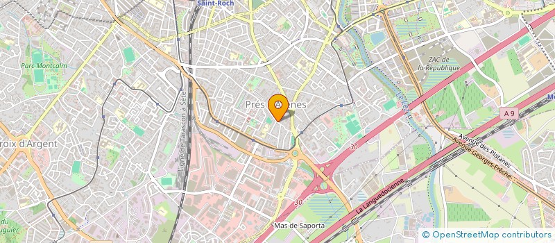 localisation de l'entreprise SCI SYLTHOM à MONTPELLIER