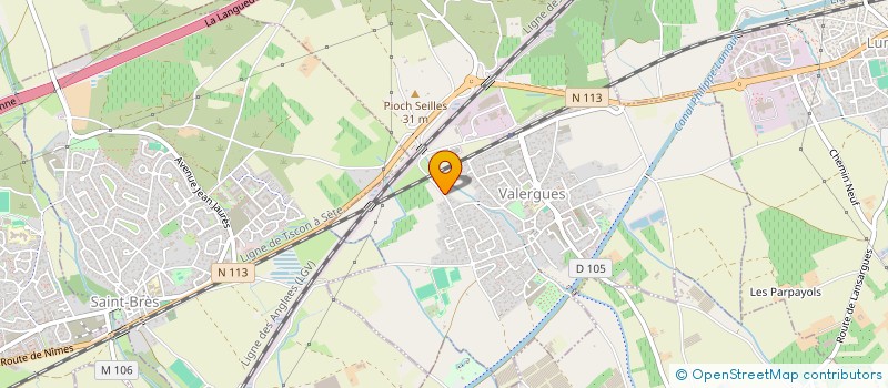 localisation de l'entreprise SCI SYLTINEYUME  VALERGUES