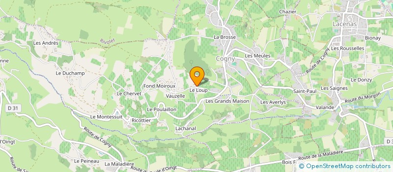 localisation de l'entreprise SCI SYLUSO  COGNY