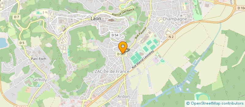 localisation de l'entreprise SCI SYLVA à LAON