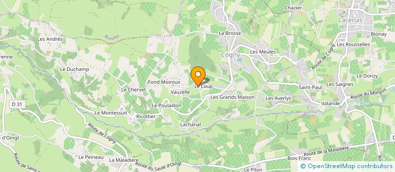 localisation de l'entreprise SCI SYLVAIN 80  COGNY