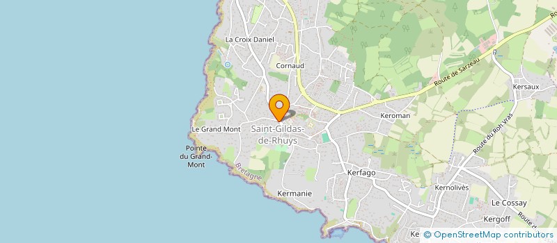 localisation de l'entreprise SCI SYLVAIN BOURGEAULT  SAINT-GILDAS-DE-RHUYS