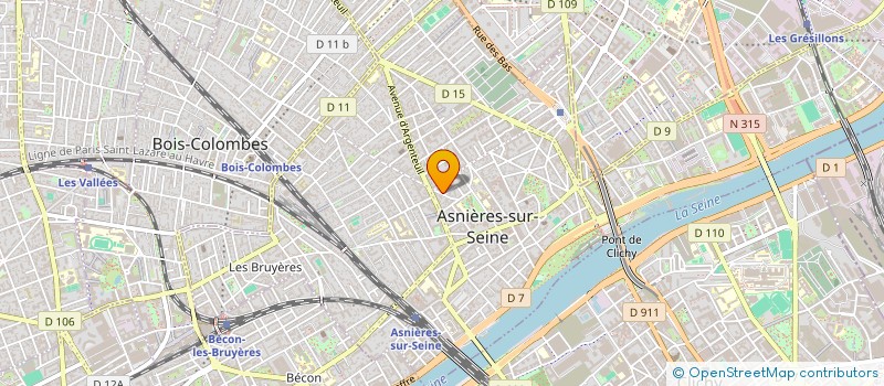 localisation de l'entreprise SCI SYLVAIN BRIAND à ASNIERES-SUR-SEINE