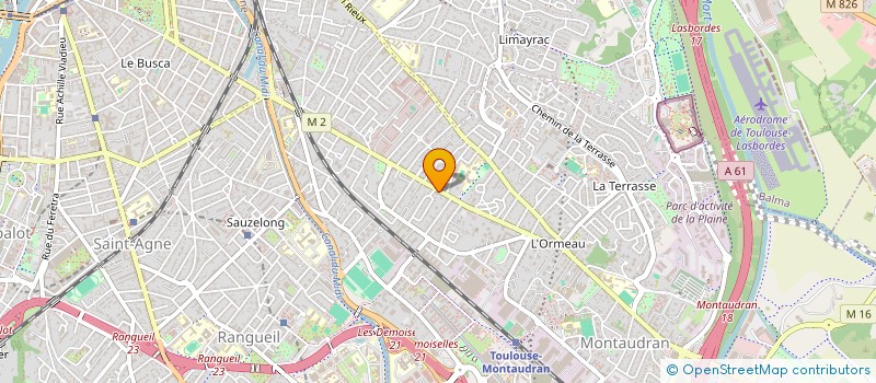 localisation de l'entreprise SCI SYLVAIN I.  TOULOUSE