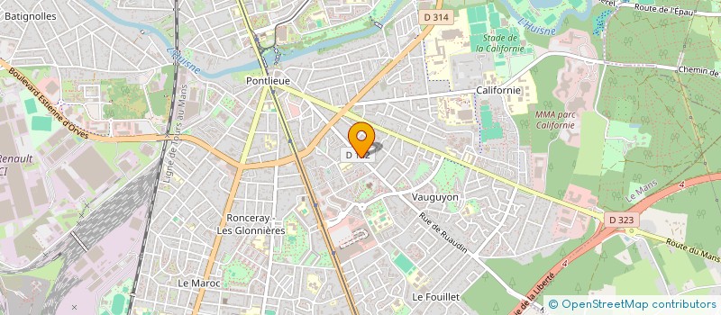 localisation de l'entreprise SCI SYLVAIN SOFIYA  LE MANS