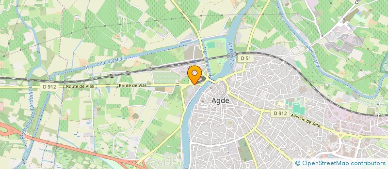 localisation de l'entreprise SCI SYLVAL  AGDE
